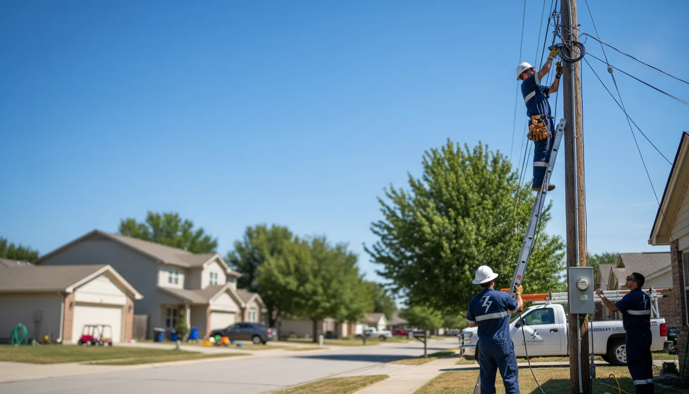 Residential electrician providing installation services in Boomer, NC